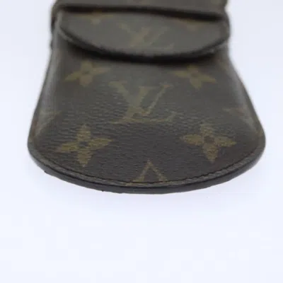 Pre-owned Louis Vuitton Etui À Lunettes Brown Canvas Wallet  ()