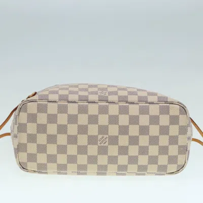 Pre-owned Louis Vuitton Neverfull Pm White Canvas Tote Bag ()