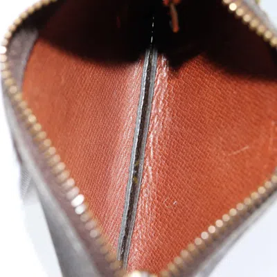 Pre-owned Louis Vuitton Pochette Clés Brown Canvas Wallet  ()