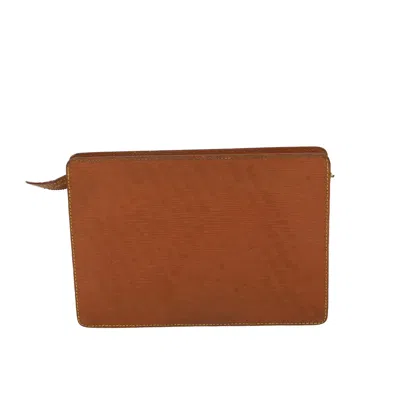 Pre-owned Louis Vuitton Pochette Homme Brown Leather Clutch Bag ()