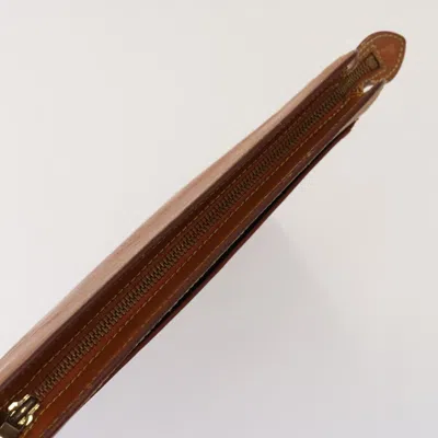 Pre-owned Louis Vuitton Pochette Homme Brown Leather Clutch Bag ()
