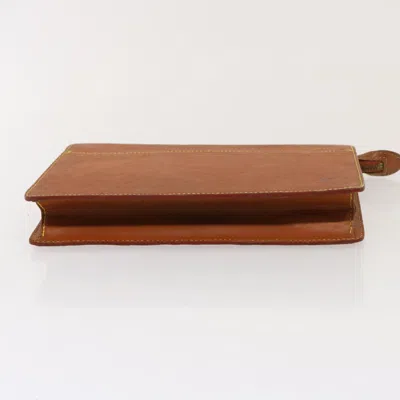 Pre-owned Louis Vuitton Pochette Homme Brown Leather Clutch Bag ()