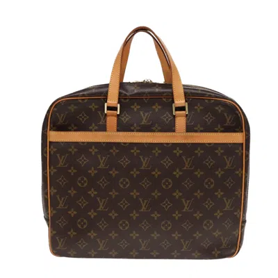 Pre-owned Louis Vuitton Porte Documents Brown Canvas Briefcase Bag ()