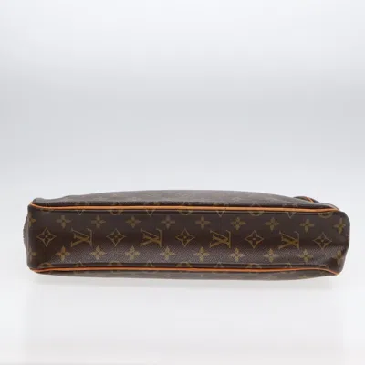 Pre-owned Louis Vuitton Porte Documents Brown Canvas Briefcase Bag ()