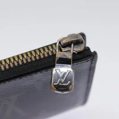 Pre-owned Louis Vuitton Porte Monnaie Jour Black Canvas Wallet  ()