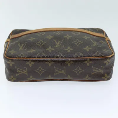 Pre-owned Louis Vuitton Trousse De Toilette Brown Canvas Clutch Bag ()