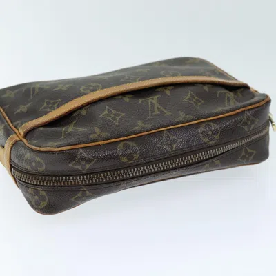 Pre-owned Louis Vuitton Trousse De Toilette Brown Canvas Clutch Bag ()