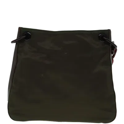 Pre-owned Prada Re-nylon Khaki Synthetic Shoulder Bag ()