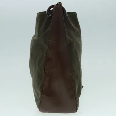 Pre-owned Prada Re-nylon Khaki Synthetic Shoulder Bag ()