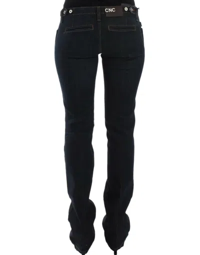 Costume National Chic Blue Slim Fit Denim Delight In Blue