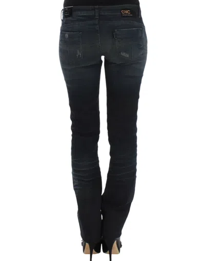 Costume National Chic Superskinny Blue Denim Jeans In Blue