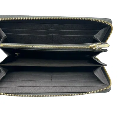 Gucci Women's Zumi Grey Leather Zip Around Wallet With Metal Gg Logo In Gray