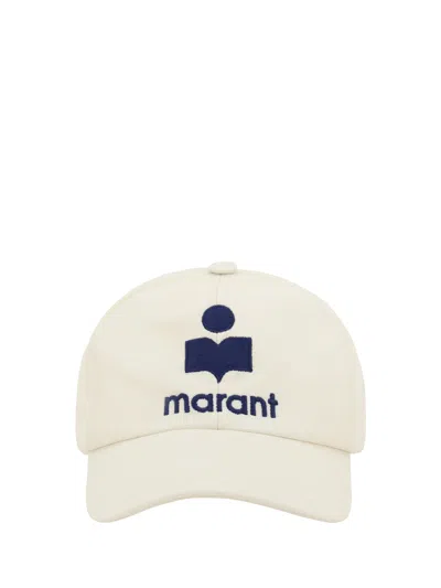 Isabel Marant Cotton Tyron Baseball Hat With Curved Brim In Multicolor