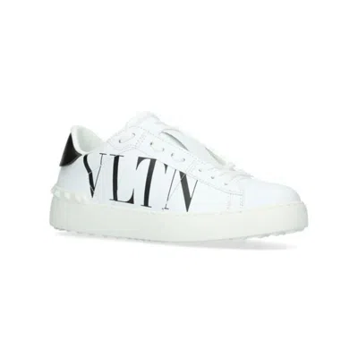 Valentino Garavani Women White/ Black Garavani Vltn Open Sneakers In White