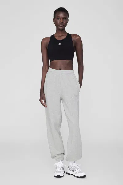 Anine Bing Karter Jogger In Heather Grey In Grey