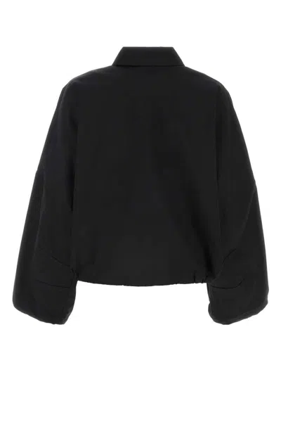 Gucci Black Stretch Polyester Jacket In Black