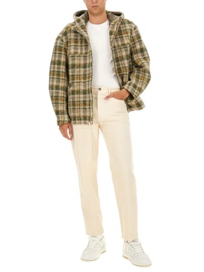 Isabel Marant Checkered Knit Jacket Brushed Finish