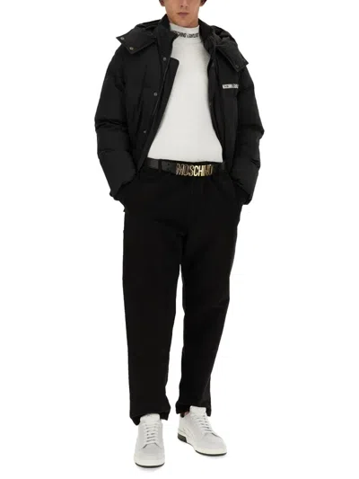 Moschino Men's Down Jacket With Logo
