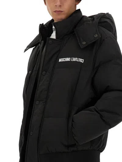 Moschino Men's Down Jacket With Logo