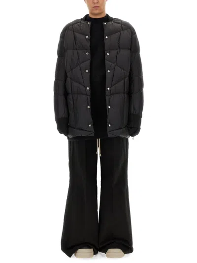 Rick Owens Mens Black Flight Liner Quilted-and-padded Regular-fit Shell-down Jacket