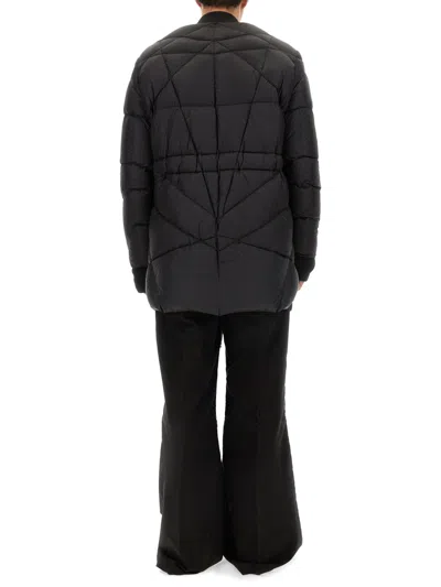 Rick Owens Mens Black Flight Liner Quilted-and-padded Regular-fit Shell-down Jacket