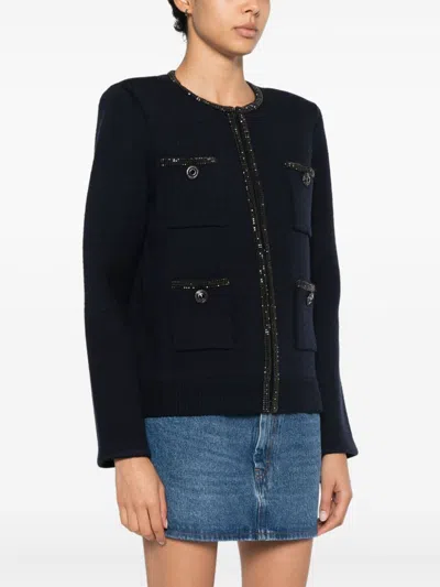 Shop Self-portrait Knitted Cardigan