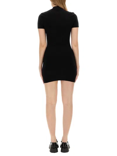 Alexander Wang T T By Alexander Wang Slim-fit Mini Dress With High Neckline