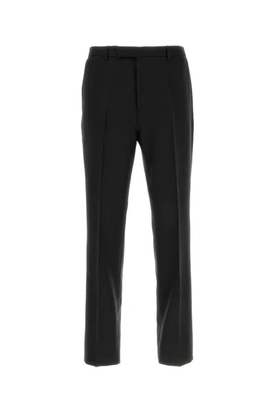 Gucci Midnight Blue Wool Pant In Black