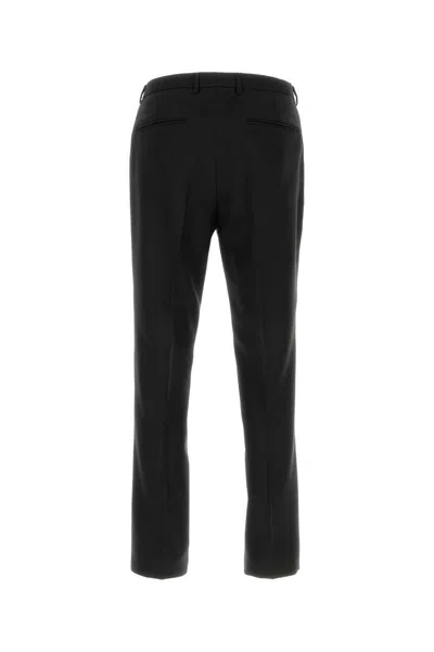 Gucci Midnight Blue Wool Pant In Black