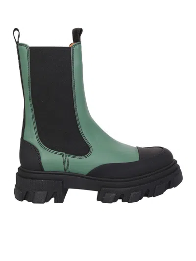 Shop Ganni Boots In Green