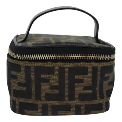 Pre-owned Fendi Brown Canvas Clutch Bag ()