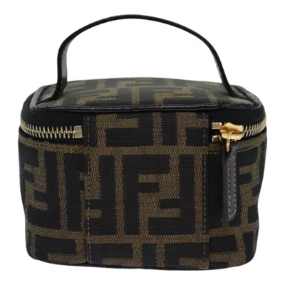 Pre-owned Fendi Brown Canvas Clutch Bag ()