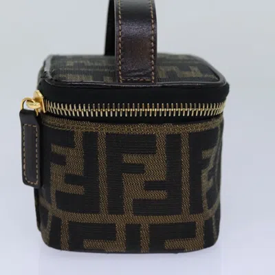 Pre-owned Fendi Brown Canvas Clutch Bag ()