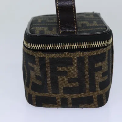 Pre-owned Fendi Brown Canvas Clutch Bag ()