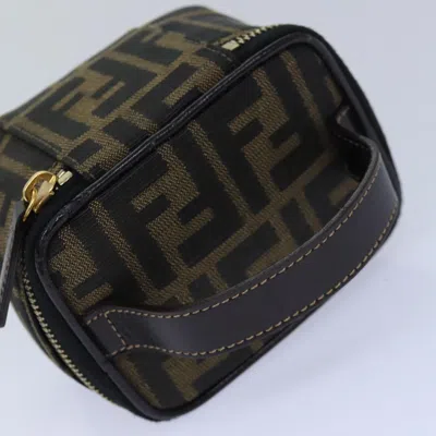 Pre-owned Fendi Brown Canvas Clutch Bag ()