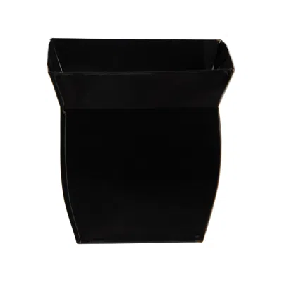 Homplanti 8" Fluted Metal Square Planter