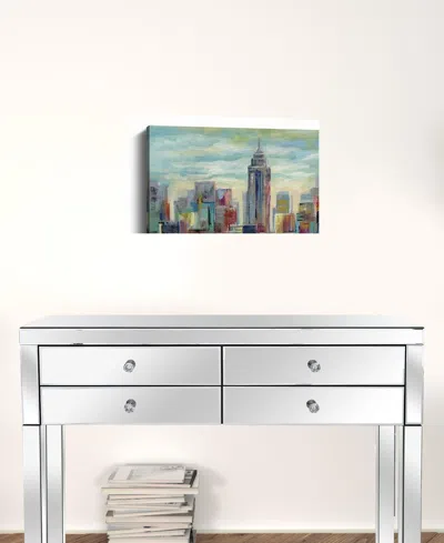 Homezia 20" X 16" Vibrant Nyc Skyline Canvas Wall Art