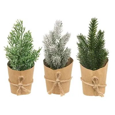 Homegifo Paper Wrapped Mini Christmas Tree 3 Asstd.