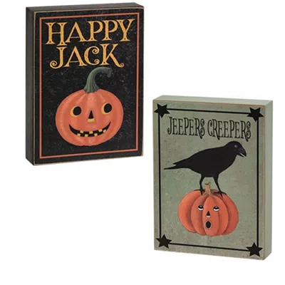 Homegifo Happy Jack Vintage Look Box Sign 2 Asstd.