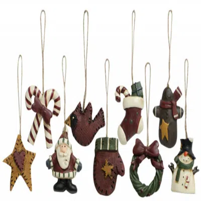 Homegifo 9/set Old World Mini Ornaments