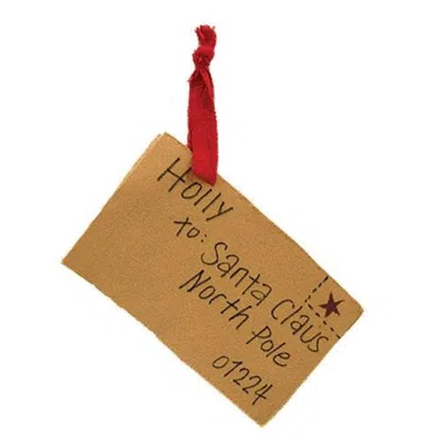 Homegifo *santa Claus Letter Ornament From Holly