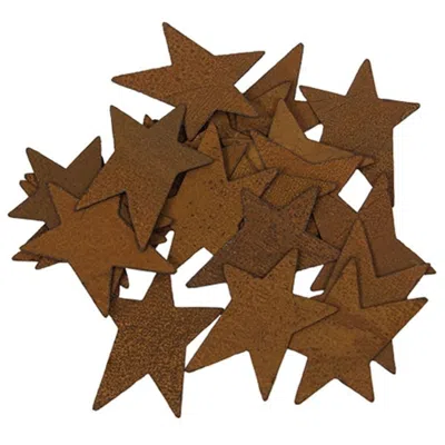 Homegifo 25/pkg Rusty Tin Stars 1.25"