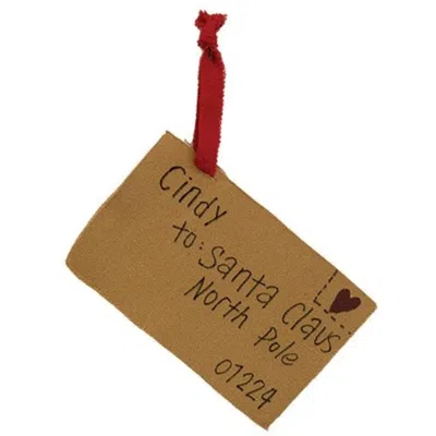 Homegifo *santa Claus Letter Ornament From Cindy