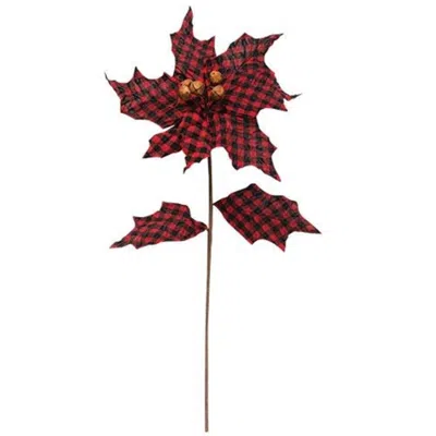 Homegifo *buffalo Gingham Country Poinsettia
