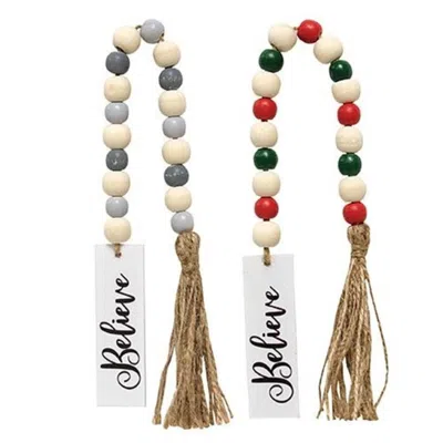 Homegifo *believe Tassel Garland W/beads 2 Asstd.