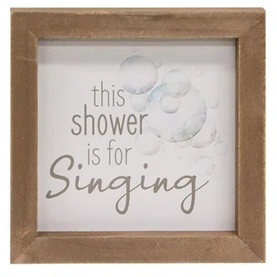 Homegifo This Shower Is For Singing Framed Sign