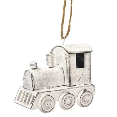 Homegifo Shabby Chic Metal Train Ornament