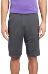 Nike 'fly' Dri-fit Training Shorts In Anthracite/ Black