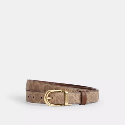 Coach Outlet Harness Buckle Cut To Size Reversible Belt, 25 Mm In Multi