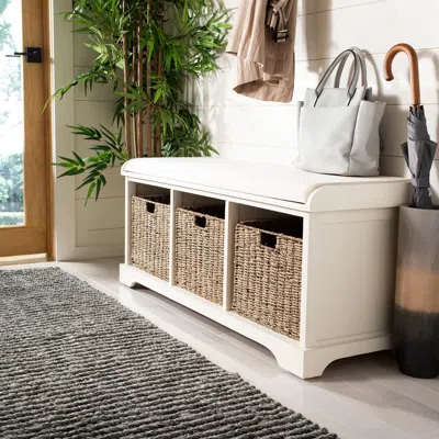 Safavieh Lonan Wicker Storage Bench
